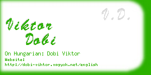 viktor dobi business card